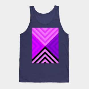 Black and Violet Triangular Tank Top